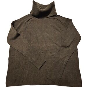 Athleta‎ Wool Cashmere Aspen Turtleneck Sweater Womens Size S Brown Knit